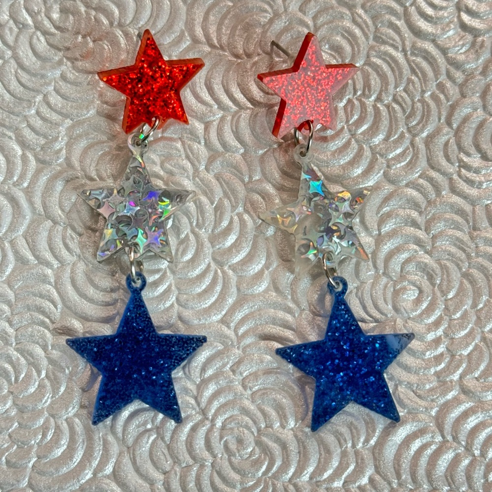 Fourth of July earrings